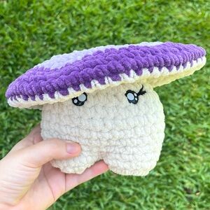 Jumbo Purple Ombré Mushroom Fidget Plushie